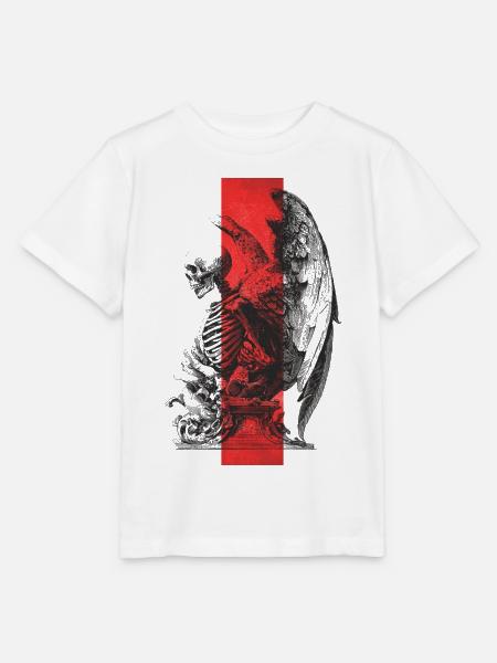Skeleton Statue - Stanley/Stella Kinder T-Shirt MINI CREATOR - Weiß