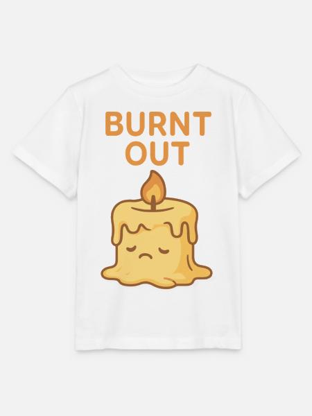 Ausgebrannte Kerze Stimmung T-Shirt - Stanley/Stella Kinder T-Shirt MINI CREATOR - Weiß