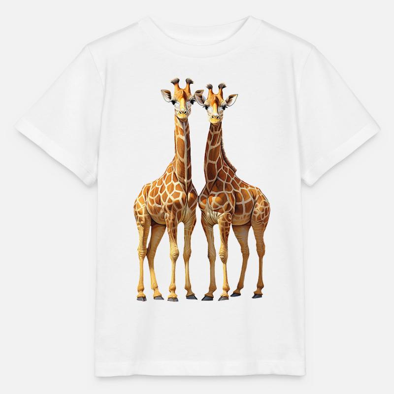 Girafes - T-shirt bio MINI CREATOR Stanley/Stella Enfant - blanc