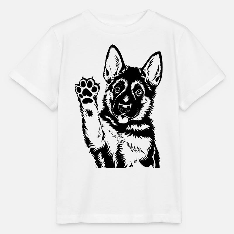 Chien de berger - T-shirt bio MINI CREATOR Stanley/Stella Enfant - blanc