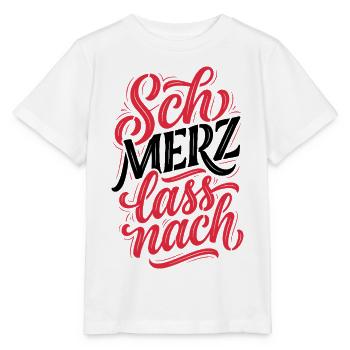 SchMerz lass nach - nein zu Merz - Stanley/Stella Kinder T-Shirt MINI CREATOR  - Weiß - Vorne - Maike (125cm)