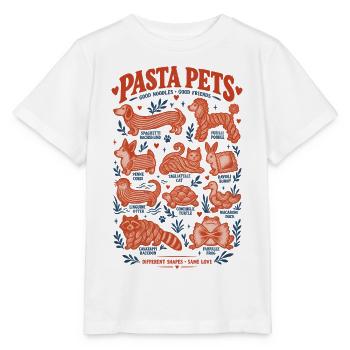 Pasta Pets Lustige Nudeltiere Hunde Katzen Humor - Stanley/Stella Kinder T-Shirt MINI CREATOR  - Weiß - Vorne - Maike (125cm)