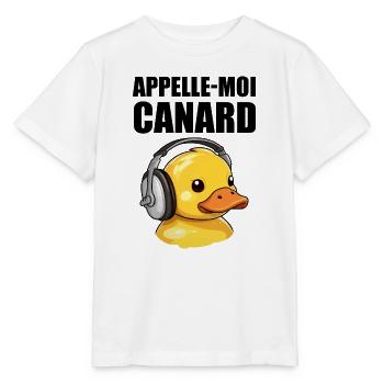 Appelle-moi Canard - T-shirt bio MINI CREATOR Stanley/Stella Enfant - blanc - Devant - Maike (125cm)
