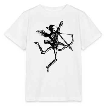 Amor Skelett - Stanley/Stella Kinder T-Shirt MINI CREATOR  - Weiß - Vorne - Maike (125cm)