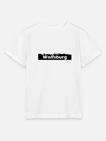 Wolfsburg + Skyline - Stanley/Stella Kinder T-Shirt MINI CREATOR  - Weiß