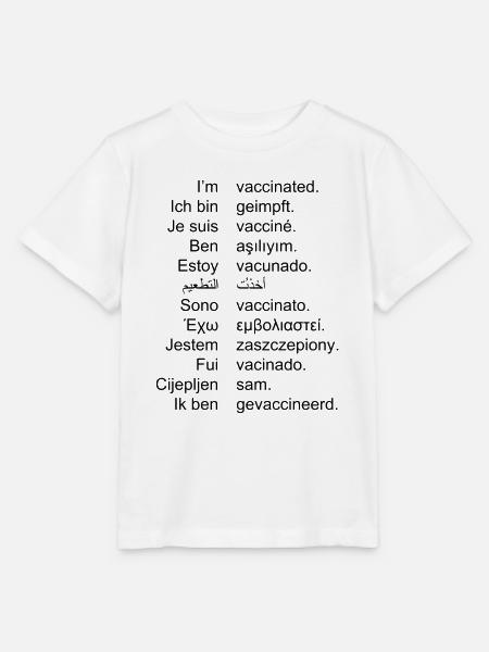 Herren | geimpft | englisch | mehrsprachig - Stanley/Stella Kinder T-Shirt MINI CREATOR - Weiß