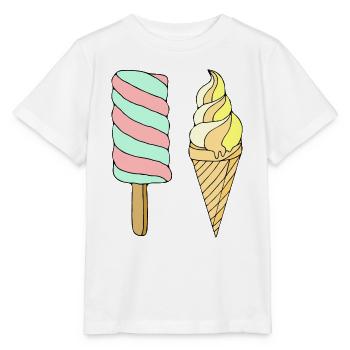 Eis - Stanley/Stella Kinder T-Shirt MINI CREATOR  - Weiß - Vorne - Maike (125cm)
