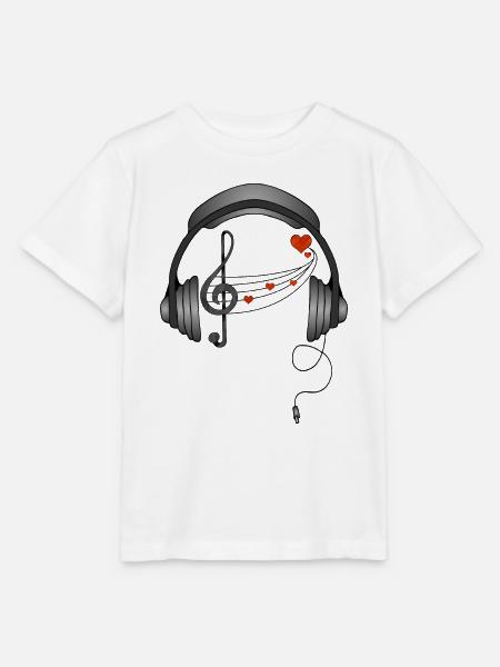 Kopfhörer - Stanley/Stella Kinder T-Shirt MINI CREATOR - Weiß