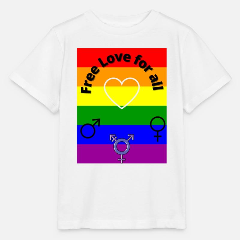 Amour libre - T-shirt bio MINI CREATOR Stanley/Stella Enfant - blanc