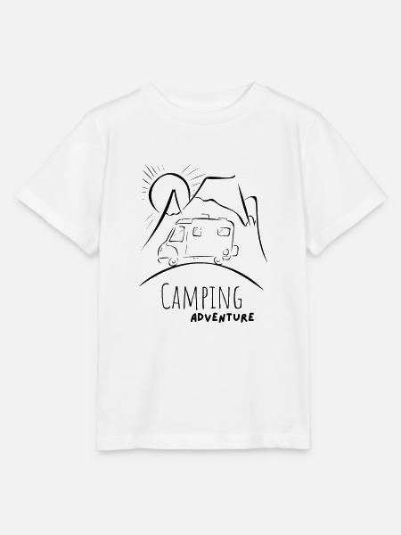 Camping Adventure - Stanley/Stella Kinder T-Shirt MINI CREATOR - Weiß