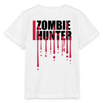 zombie hunter Halloween Quote - Stanley/Stella MINI CREATOR Kids’ T-Shirt - white - Front - Maike (125cm)