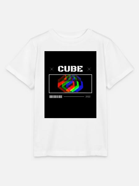 Cube - Stanley/Stella Kinder T-Shirt MINI CREATOR  - Weiß