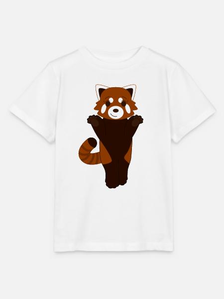 Roter Panda stehend - Stanley/Stella Kinder T-Shirt MINI CREATOR  - Weiß