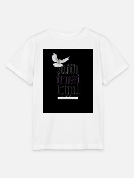 Faith trust loyal 3 - Stanley/Stella Kinder T-Shirt MINI CREATOR  - Weiß