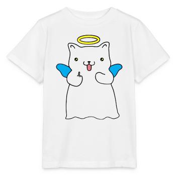 Ange espiègle - T-shirt bio MINI CREATOR Stanley/Stella Enfant - blanc - Devant - Maike (125cm)