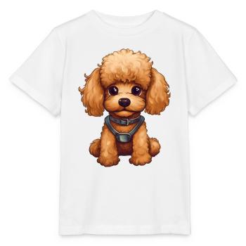 Sweet Baby Poodle Dog - Stanley/Stella MINI CREATOR Kids’ T-Shirt - white - Front - Maike (125cm)