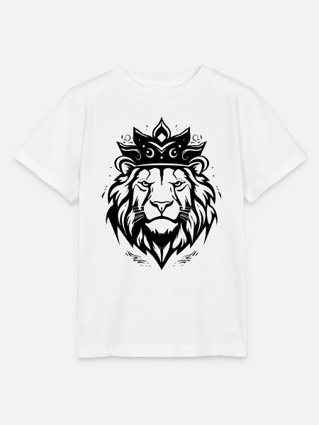 Löwe Löwenkopf Raubtier - Stanley/Stella Kinder T-Shirt MINI CREATOR - Weiß