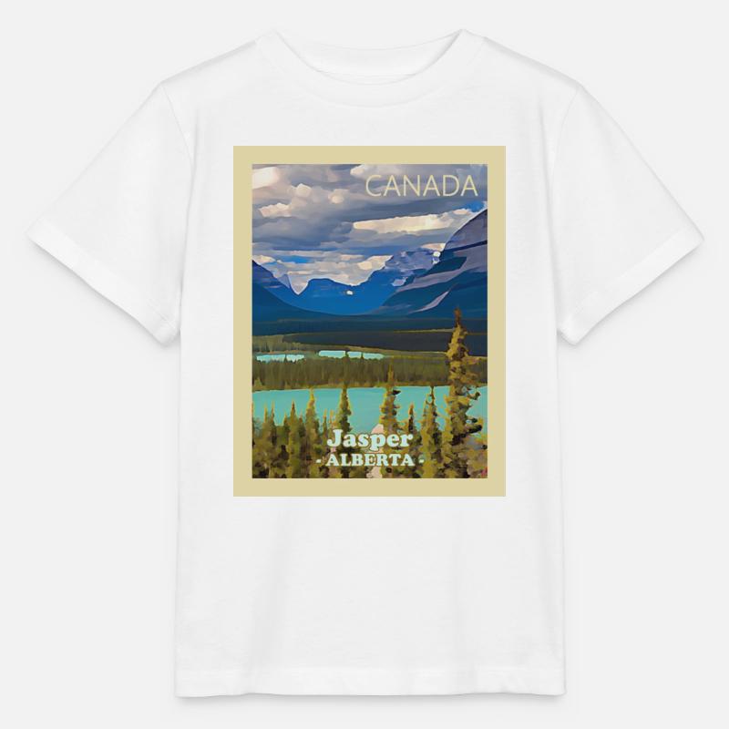 Parc national Jasper - T-shirt bio MINI CREATOR Stanley/Stella Enfant - blanc