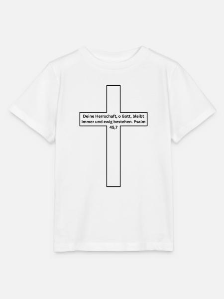 Bibelvers - Psalm 45:7 - Stanley/Stella Kinder T-Shirt MINI CREATOR  - Weiß