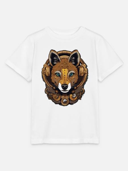 Hyäne - Stanley/Stella Kinder T-Shirt MINI CREATOR  - Weiß