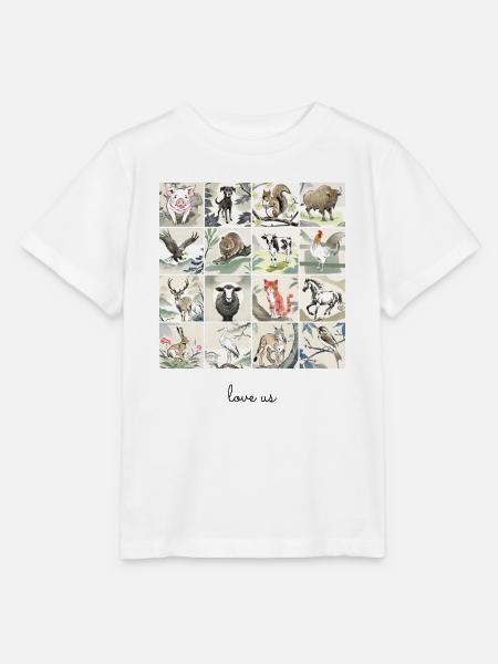 Liebe uns Collage - Stanley/Stella Kinder T-Shirt MINI CREATOR  - Weiß
