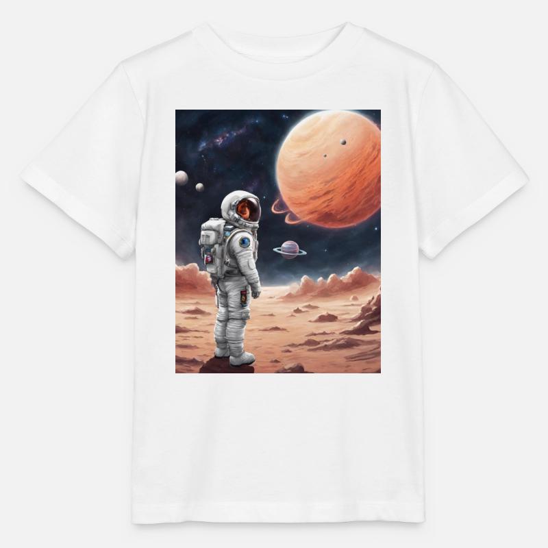 Space Astronaut - Stanley/Stella MINI CREATOR Kids’ T-Shirt - white