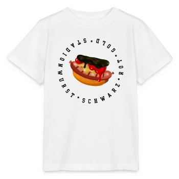 Football Fan Germany Stadium Sausage - Stanley/Stella MINI CREATOR Kids’ T-Shirt - white - Front - Maike (125cm)