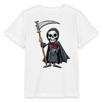 der kleine Tod persönlich- Sensemann - Stanley/Stella Kinder T-Shirt MINI CREATOR  - Weiß - Vorne - Maike (125cm)