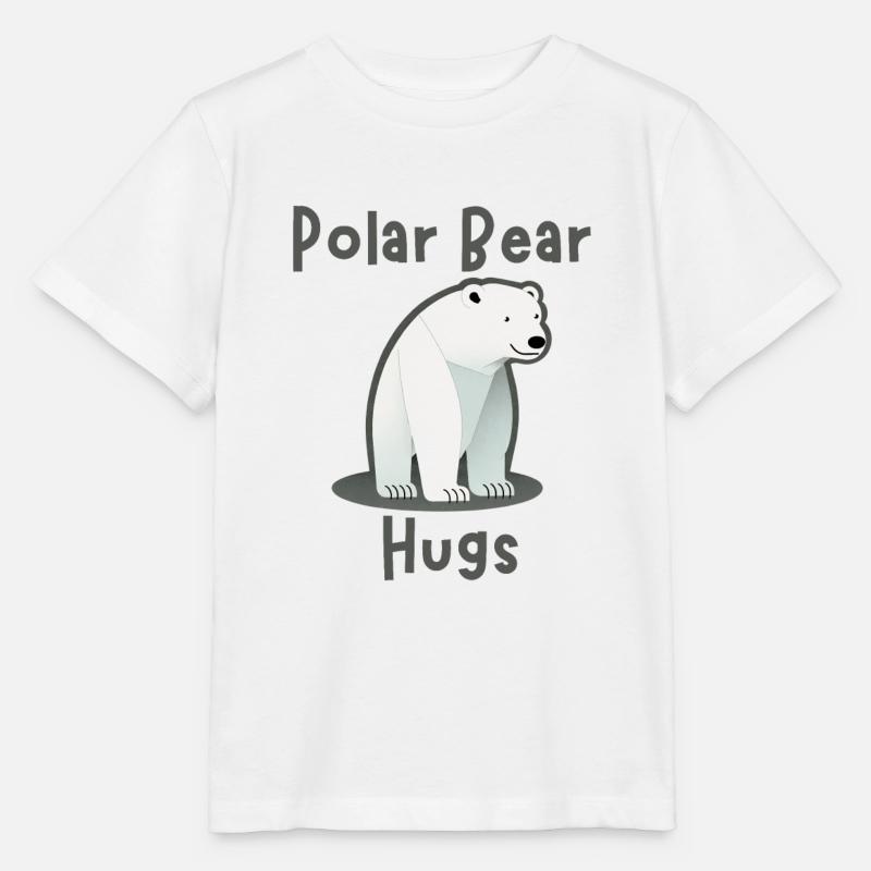 Câlins d’ours polaires - Eisbär - T-shirt bio MINI CREATOR Stanley/Stella Enfant - blanc