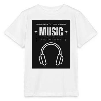 Kopfhörer - Stanley/Stella Kinder T-Shirt MINI CREATOR  - Weiß - Vorne - Maike (125cm)