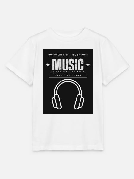 Kopfhörer - Stanley/Stella Kinder T-Shirt MINI CREATOR  - Weiß