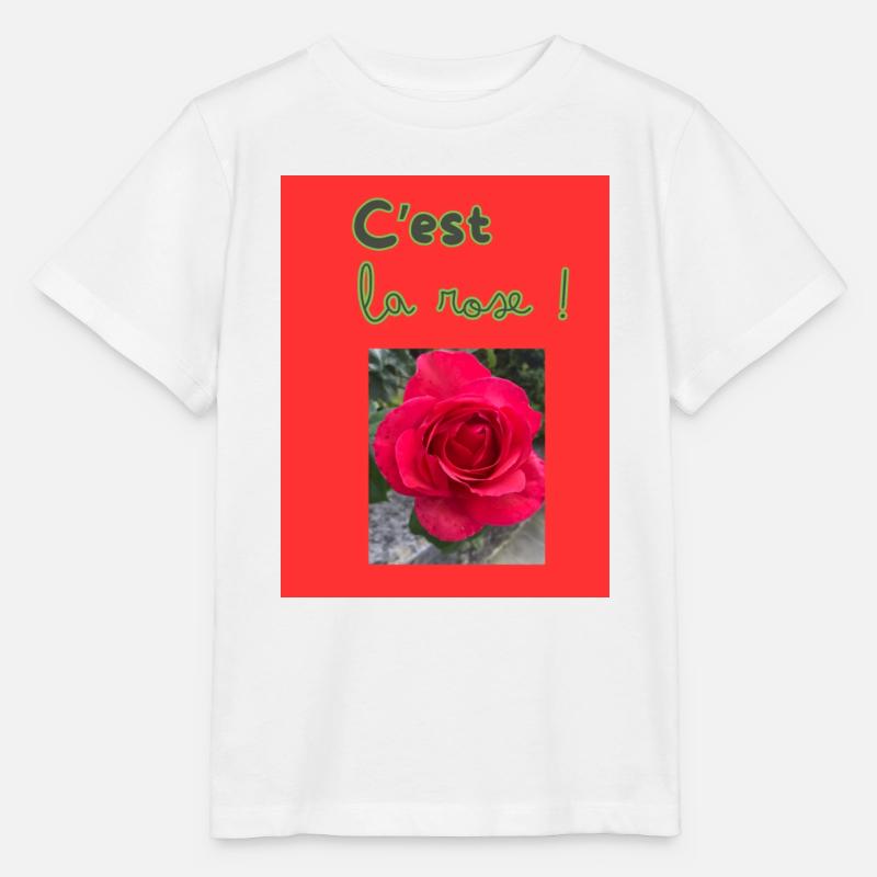 C'est la rose! - T-shirt bio MINI CREATOR Stanley/Stella Enfant - blanc