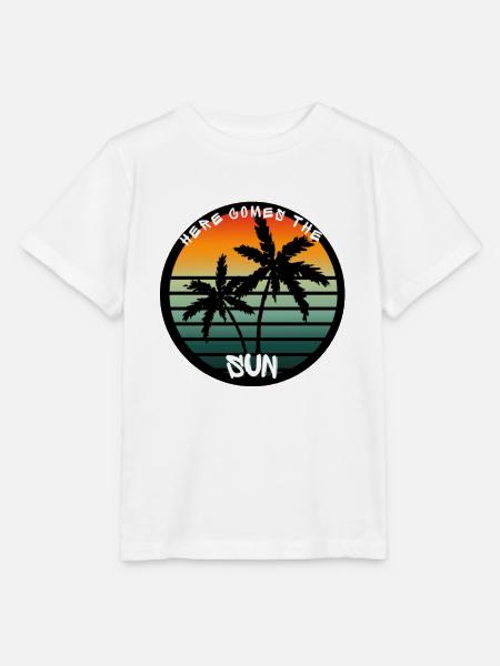 Here comes the sun - Stanley/Stella Kinder T-Shirt MINI CREATOR  - Weiß