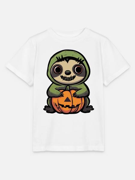 Faultier Halloween Comic Lustig - Stanley/Stella Kinder T-Shirt MINI CREATOR  - Weiß