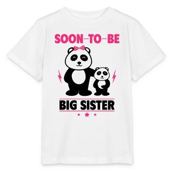 Bald große Schwester - Stanley/Stella Kinder T-Shirt MINI CREATOR  - Weiß - Vorne - Maike (125cm)