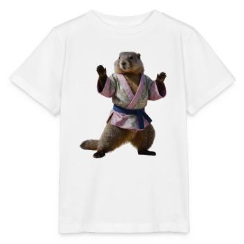 Sporty marmot - Stanley/Stella MINI CREATOR Kids’ T-Shirt - white - Front - Maike (125cm)
