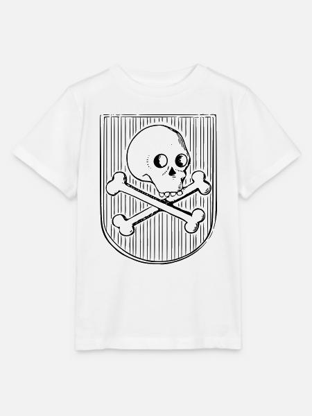 Schädel und Knochen - Stanley/Stella Kinder T-Shirt MINI CREATOR - Weiß
