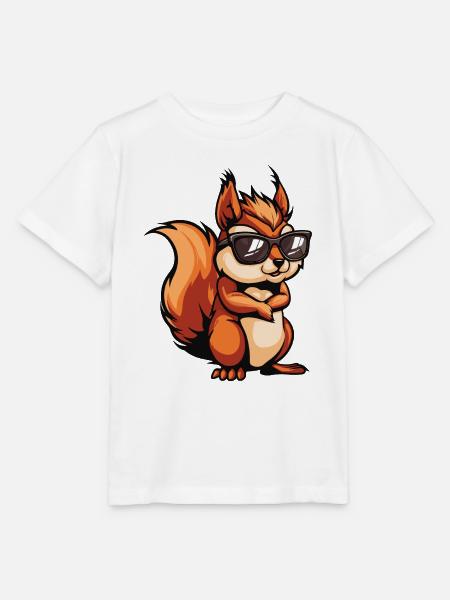 Eichhörnchen Tier - Stanley/Stella Kinder T-Shirt MINI CREATOR - Weiß