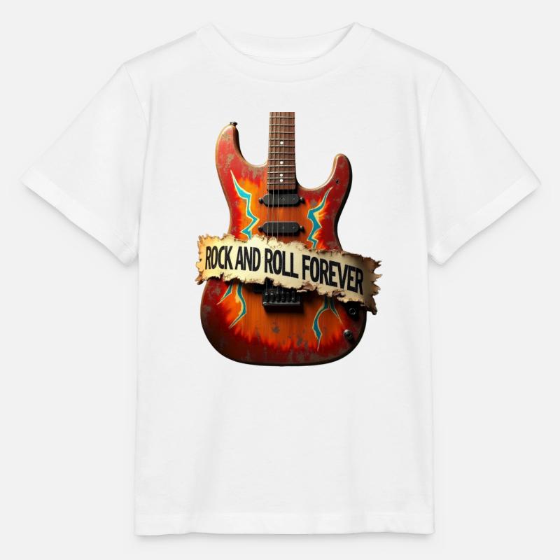 Rock and Roll pour toujours - T-shirt bio MINI CREATOR Stanley/Stella Enfant - blanc