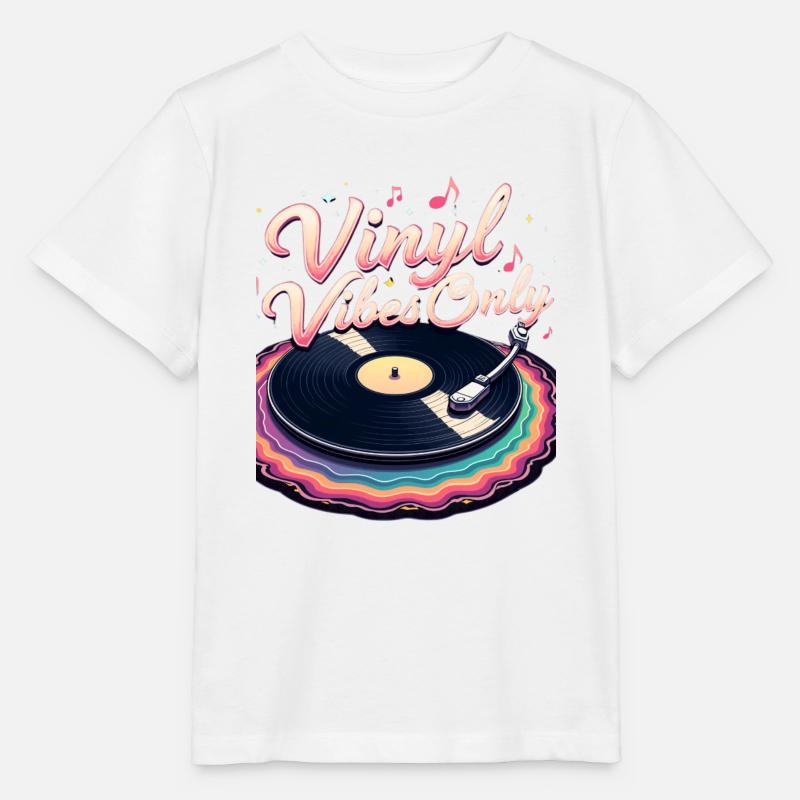 Vibrations vinyle uniquement - T-shirt bio MINI CREATOR Stanley/Stella Enfant - blanc