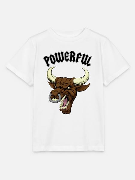 Powerful - Stanley/Stella Kinder T-Shirt MINI CREATOR  - Weiß