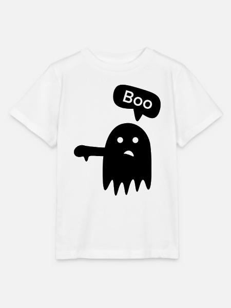 Spooky „Boo!“ - Stanley/Stella Kinder T-Shirt MINI CREATOR  - Weiß