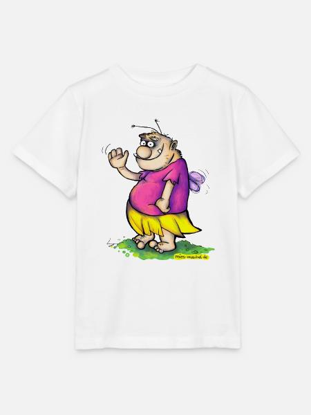 Die winkende Pummelfee - Stanley/Stella Kinder T-Shirt MINI CREATOR - Weiß
