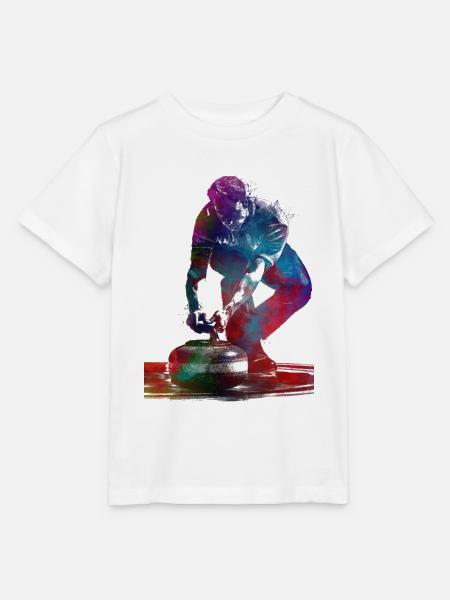 Curling-Sportkunst-#curling - Stanley/Stella Kinder T-Shirt MINI CREATOR  - Weiß