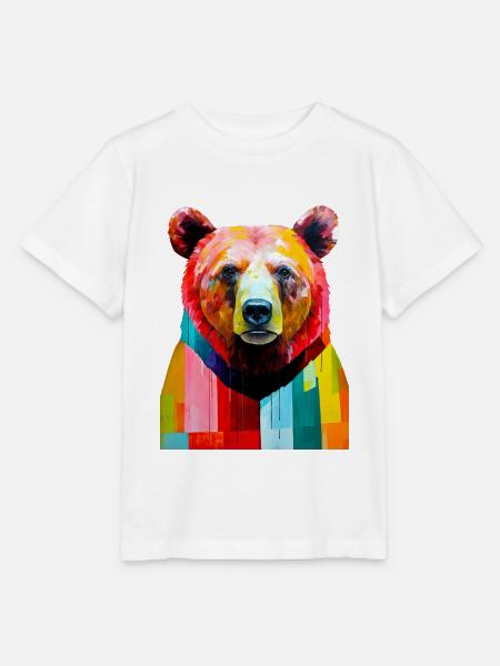 Bärentierkunst #bear - Stanley/Stella Kinder T-Shirt MINI CREATOR  - Weiß