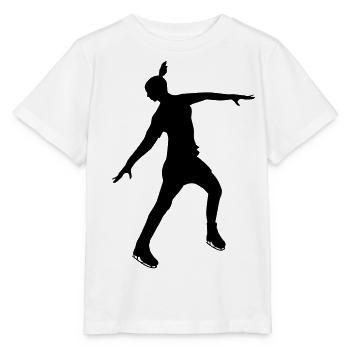 Patineuse artistique dans une pose stable - T-shirt bio MINI CREATOR Stanley/Stella Enfant - blanc - Devant - Maike (125cm)