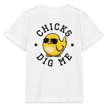 Küken graben mich - Stanley/Stella Kinder T-Shirt MINI CREATOR  - Weiß - Vorne - Maike (125cm)