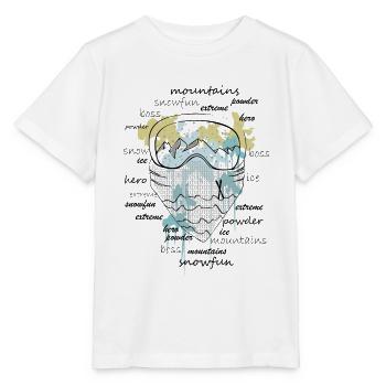 SKI - BLICK - KLECKSE - Stanley/Stella Kinder T-Shirt MINI CREATOR  - Weiß - Vorne - Maike (125cm)