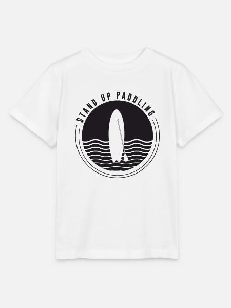 Stand Up Paddle - Stanley/Stella Kinder T-Shirt MINI CREATOR - Weiß