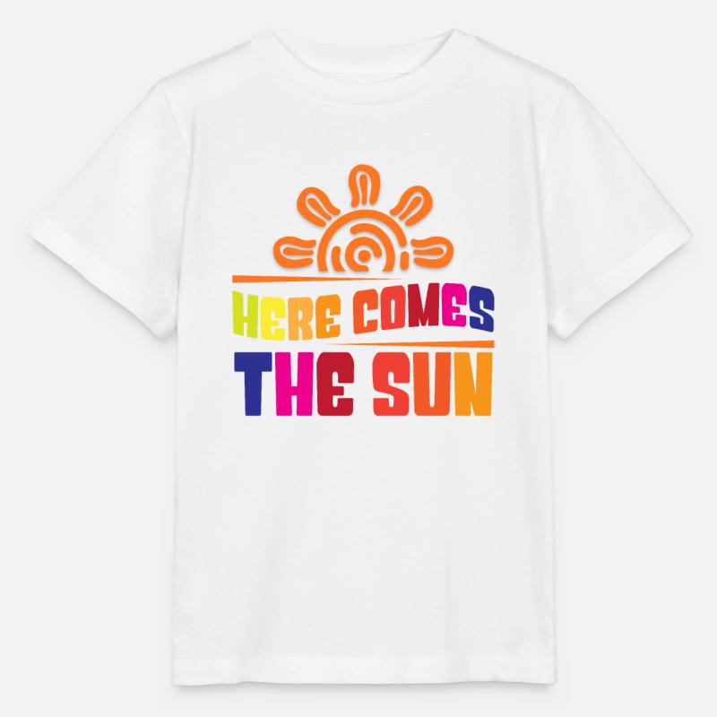 Here comes the sun - Stanley/Stella Kinder T-Shirt MINI CREATOR - Weiß
